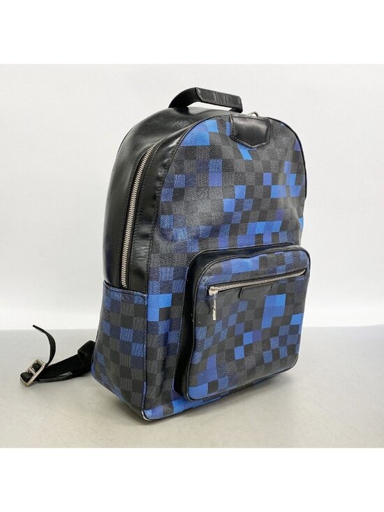 Louis Vuitton Backpack Damier Graphite Pixel Josh Black Blue main image 8